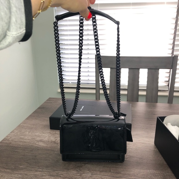 SOLD ‼️RARE YSL PATENT BAG - Picture 6 of 13